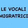 "Le vocali Migratrici" eBook